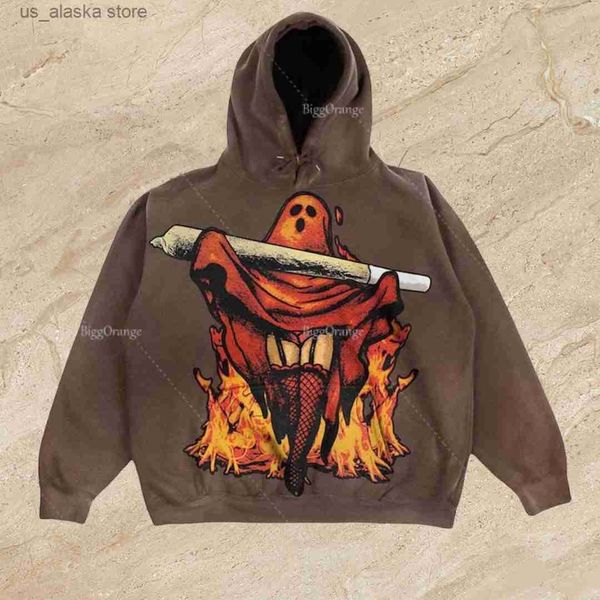 

men's hoodies sweatshirts anime print hoodie oversized tracksuit men long sleeve y2k hoodies fashion sport loose harajuku gothic street, Black