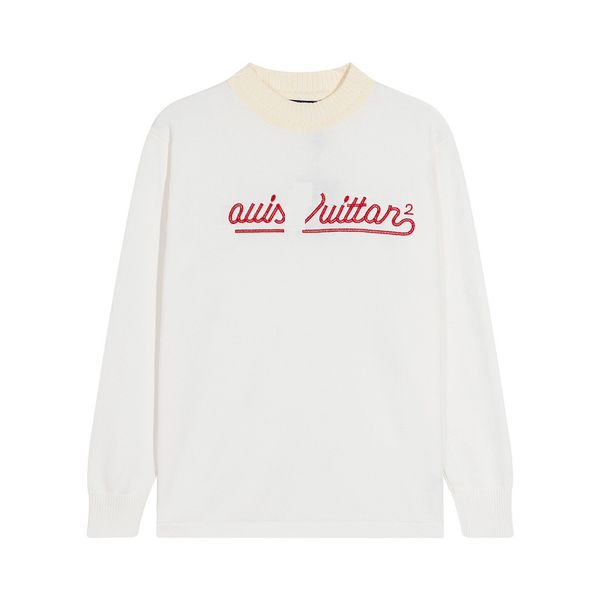 

men's sweaters designer women knitted sweatshirt classic love heart-shaped sweater couple hoodies tees men simple pullover fashion autu, White;black
