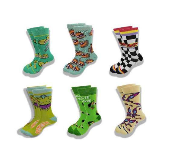 

men039s socks autumn and winter men039s and women039s socks cartoon movie characters funny novel street style high qualit4244490, Black