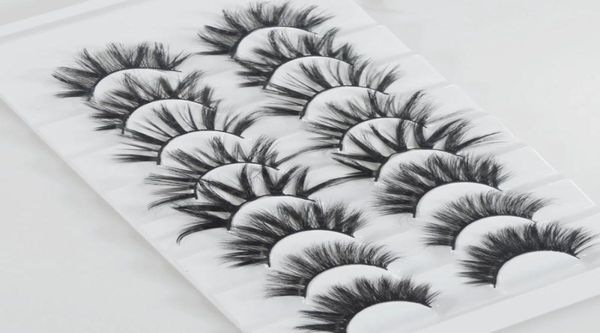 

8 pairs cross thick false eyelashes 1016mm 3d eyelash extension faux mink hair natural long fluffy soft wispy reusable fake lashe9072299
