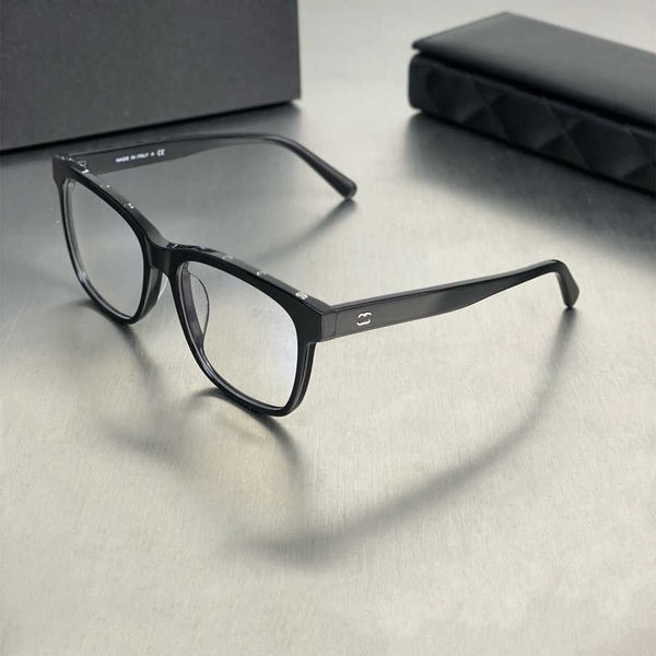

2023 new luxury designer sunglasses small fragrance eyeglass 3392 female myopia black advanced sense large slim face letter glasses frame ma, White;black