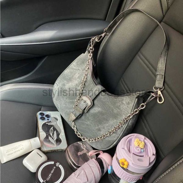 

shoulder bags hobos women's shoulder bag leather designer off chain bag street crescent handbag and wallet retro girls' shopping b
