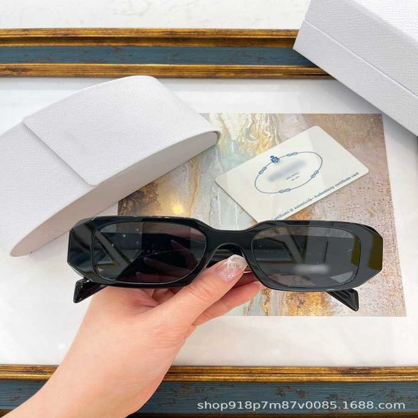 

luxury designer sunglasses 2023 new p home 17w mirror leg triangle label fashion large frame advanced uv resistant sunglasses, White;black