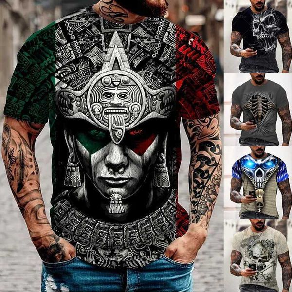 

t-shirt designer skull pictures summer men's high-end t-shirtli1u, White;black