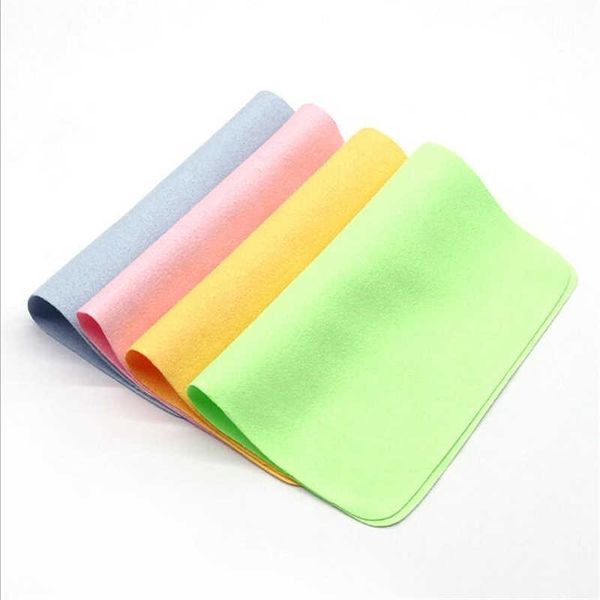 

5 pcs/lots chamois glasses cleaner microfiber glasses cleaning cloth for lens phone screen cleaning wipes eyewear, Blue