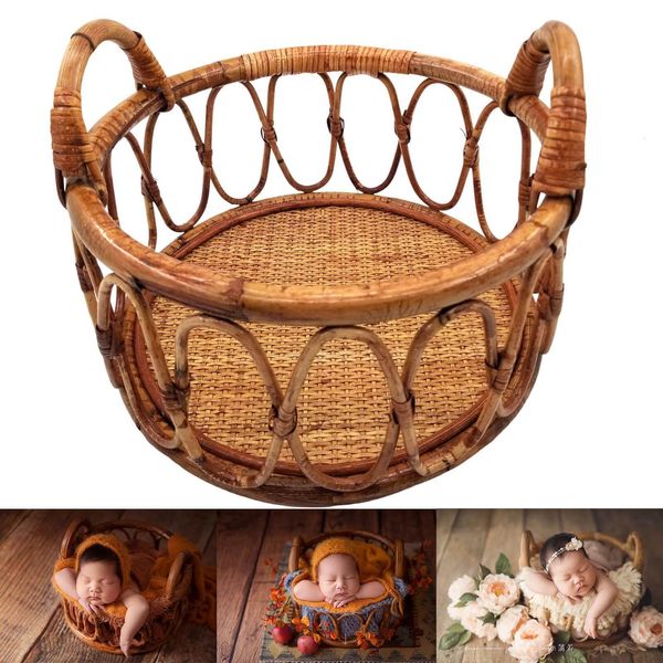 

keepsakes born pography basket vintage handmade basket for boy or girl born pography props baby poshoot props baby chairs 230801