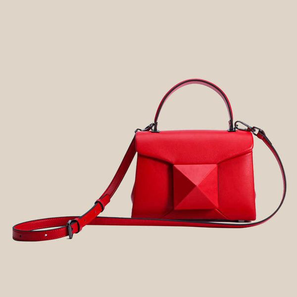 

genuine bag rivet velatninio for v designer bags ladies2023 new summer small leather womens bag design square one shoulder godsfashion beaut