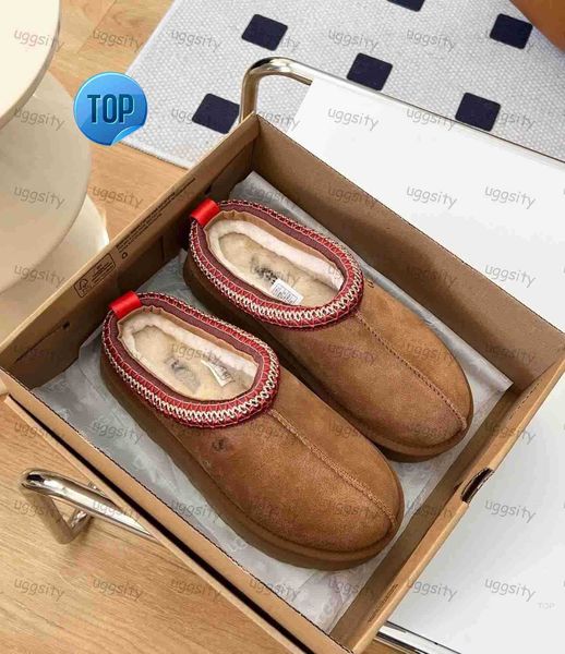 

boots tasman slippers chestnut fur slides sheepskin shearling tazz classic mules women ultra mini platform boot slip-on shoes suede upp, Black