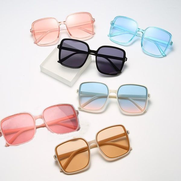 

sunglasses vintage rice nail oversized square women driving anti-uv eyeglasses138, White;black