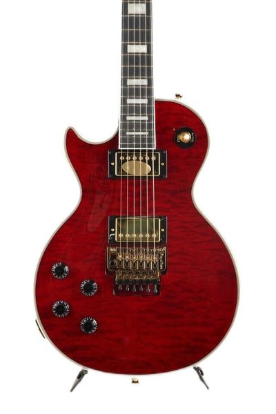 

alex lifeson paul custom axes ruby left hand electric guitar