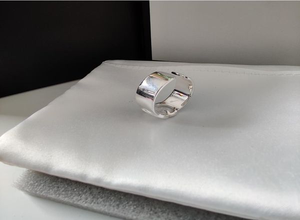 

open adjustable ring for woman and man ring 925 sterling silver rings fashion ring personality simple jewelry supply1531734