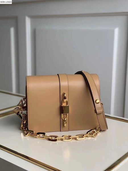 

2023 new 9a bag m57745 m57744 m57743 rendezvous calfskin leather shoulder bag chunky chain starp tote genuine fashion handbags composite bag, Black