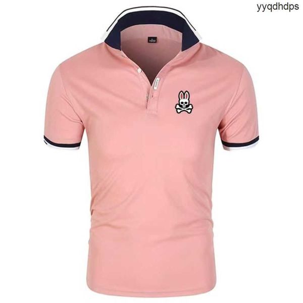 

mens polos combed cotton summer clothing cotton short sleeve business design animal pattern psycho bunny stand collar casual striped designe, White;black