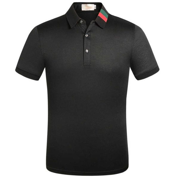 

summer men's polos t-shirts cotton shirts solid color short sleeve slim breathable streetwear male tees us size xxxl clothes, White;black