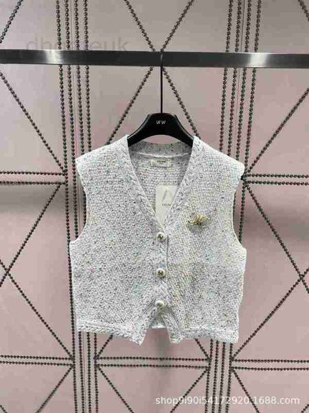 

women's vests designer early autumn new letter accessories embellished knitted vest wearing inside outside, slim fit dpsw, Black;white