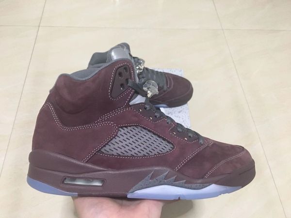 

jumpman 5sretros basketball man sneakers shoes toro have large size 12-13 with double box burgundy dz4131-600