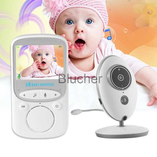 

other wireless lcd audio video baby monitor vb605 radio nanny music intercom walkie talkie babysitter ir 24h portable baby camera baby x0731, Silver