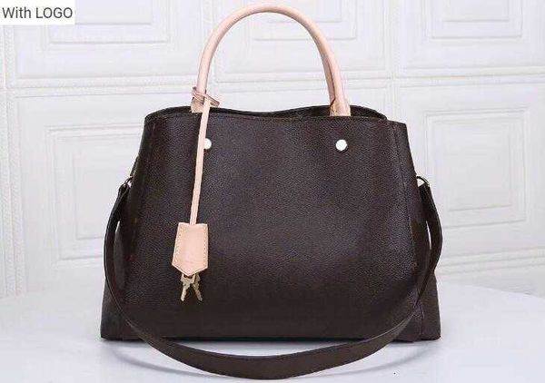

2023 new 9a bag 3a quality montaigne bb mm gm momogran canvas totes handbags,burgundy microfiber lining,key bell,come dust bag,ing, Black