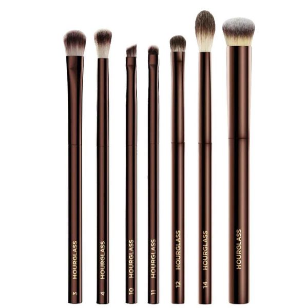

hourglass eye makeup brushes set luxury eyeshadow blending shaping contouring highlighting smudge brow concealer liner cosmetics t8280664