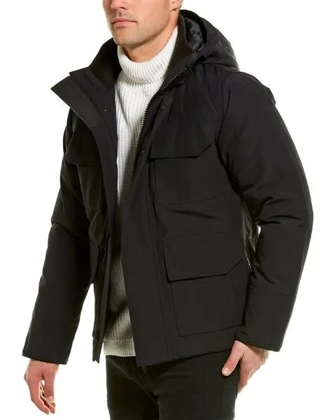 

luxury brand puffer jackets goode coat men designer outdoor white duck down windbreaker jassen outerwear hooded fourrure manteau down jacket, Black