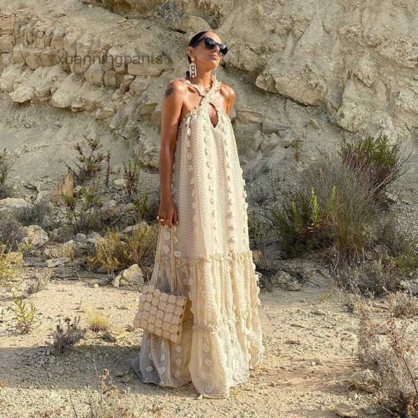 

summer beach outfits sundress sleeveless elegant bohemian long dress female robe party holiday tbss, White;black