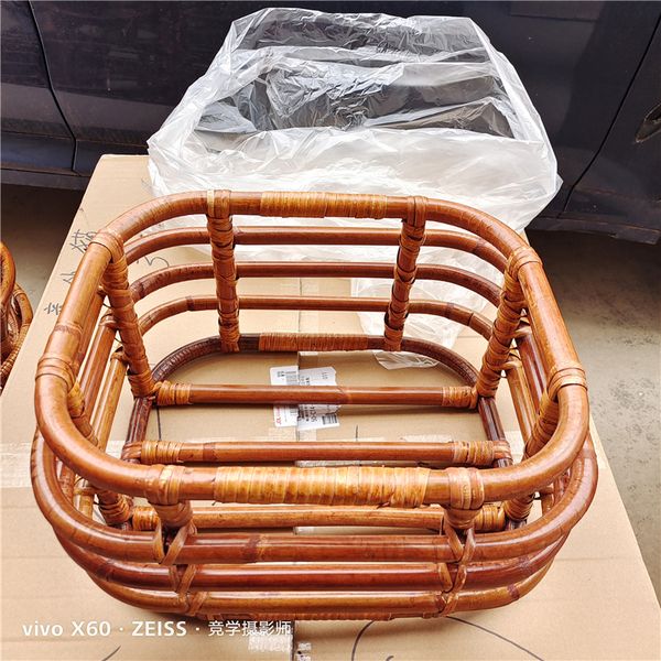

keepsakes born pography props handmade vintage bamboo rattan chair wooden baby bed baby crib studio posing sofa accessori 230801