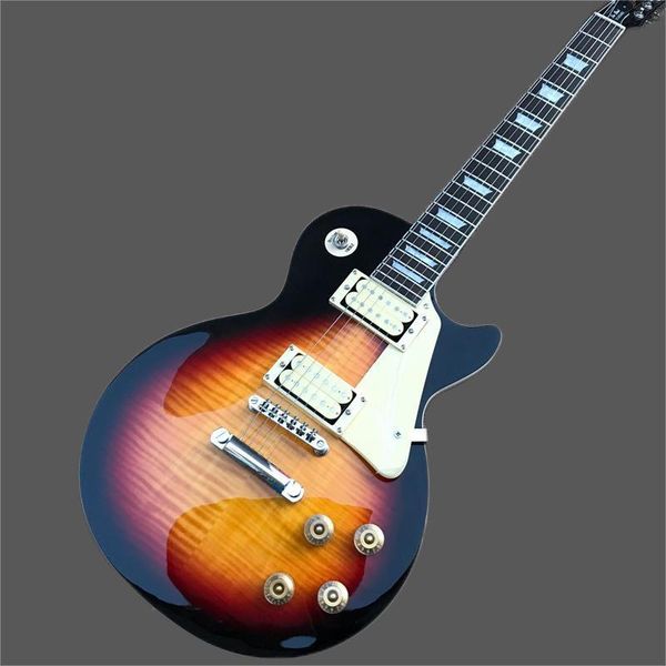 

tiger flame guitar, lp electric guitar, jacaranda wood finger