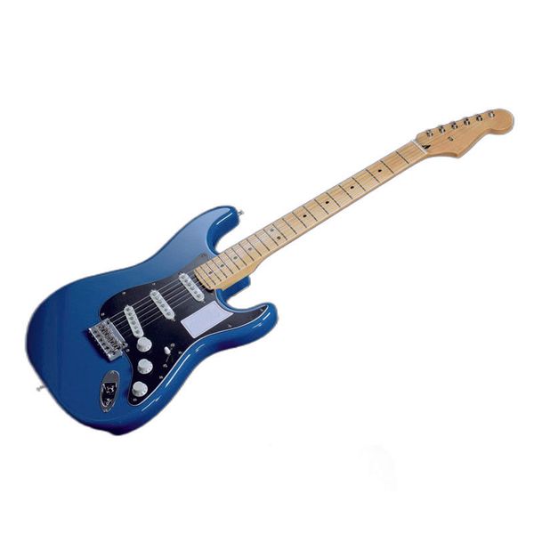 

hybrid ii st maple fingerboard forest blue electric guitar