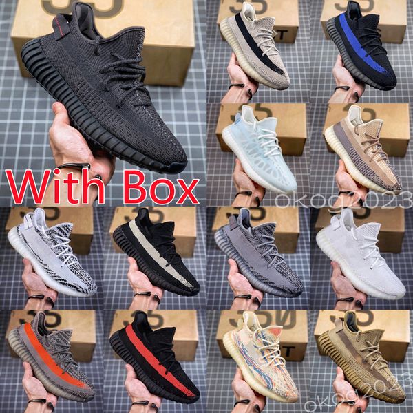 

2023 v2 static 3m reflective''yezzies''350 running shoes beluga 2.0 sesame butter semi frozen yellow cream white zebra y