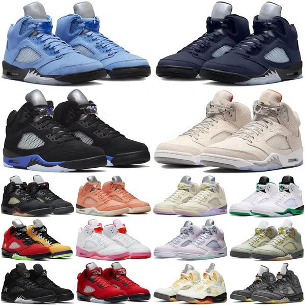 

new 5 men basketball shoes 5s aqua unc doernbecher green bean raging red stealth fire what the white cement metallic flight oreo wings ice b