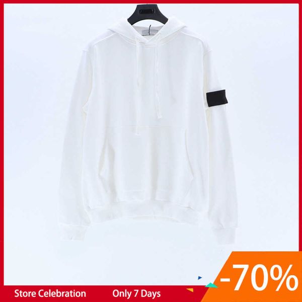 

mens toney brand hoodies stone classic armband pullover casual sports seven-color island sweatshirt fashion trend 248ess, Black