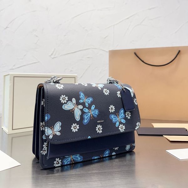 

shoulder bag evening bag women klare luxurys designers bags new-york brand patchwork two-tone pochette handbags leather flip chain bag cross