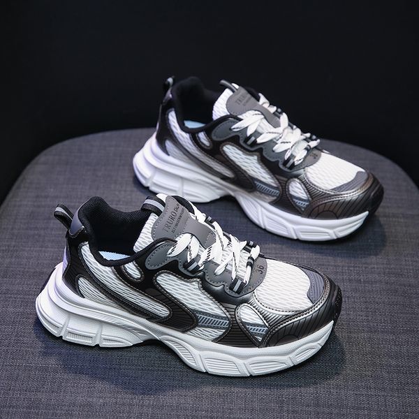 

fashion women designer casual shoes triple white black grey pink purple mesh sports shoe jogging trainers woman platform tennis sneakers
