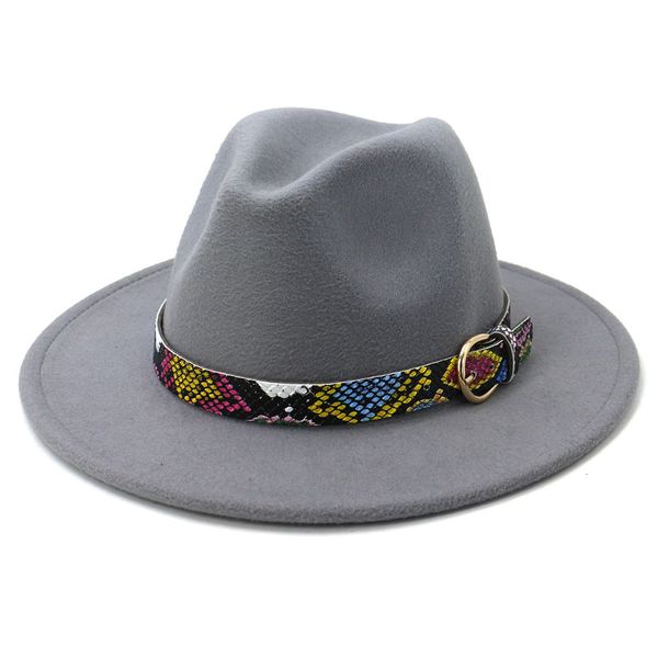 

wide brim hats bucket sell winter arrivel grass green lake blue woolen felt fedora hat for women men jazz panama 230801, Blue;gray