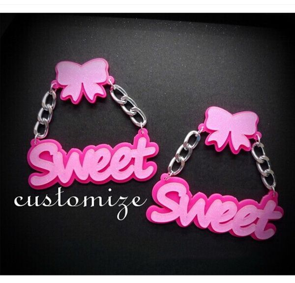 

show leader jazz jazz dance hiphop sweet exaggerated earrings, Silver