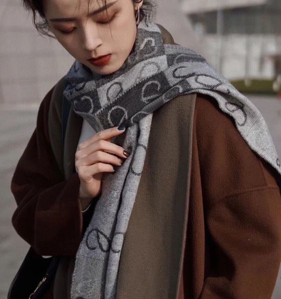 

scarves sets designer wraps men women scarf shawl winter warmth scarf design plaid classic color blocking pattern neutral soft 200 * 40cm, Blue;gray