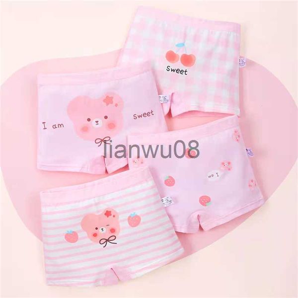 

panties new 4pcslot 210y cotton girls panties teenage cartoon children underwear kids boxer briefs baby girl soft pants safety pants x0802, Camo