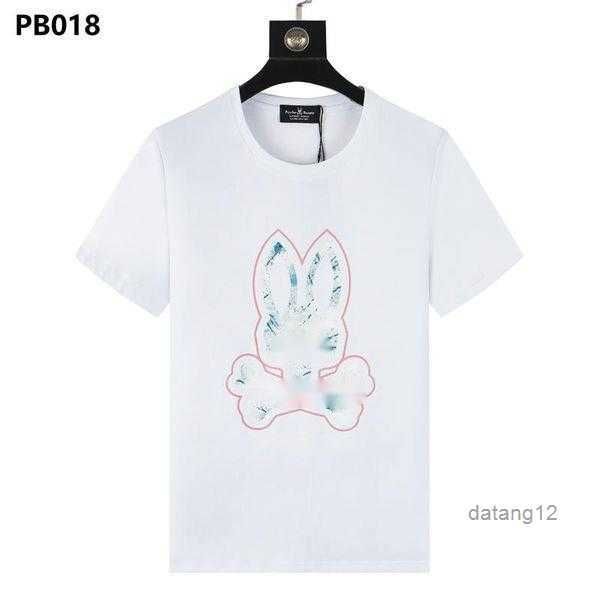 

psycho bunny transportation men t shirt classic chest small skeleton rabbit american designer shirts street fashion brand 1 nciy, White;black