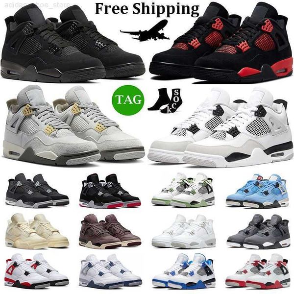 

2023 jumpman 4 4s basketball shoes men women cat pn dust military black seafoam red thunder university blue mens trainers outdoor sneakers f