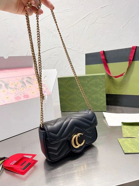 

designer bags handbag classic 3 size cross body real genuine tote bag leather with serial number women fashion marmont bags