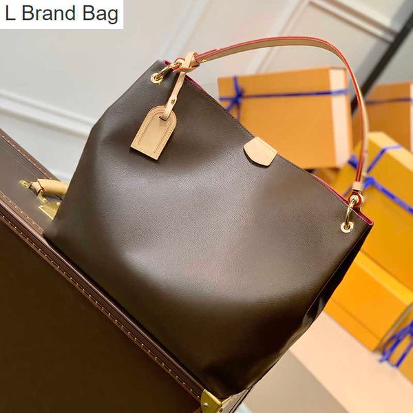 

2023 new designer shoulder bag genuine leather handbag 10a mirror quality shopping bag with l217 i20p, Black