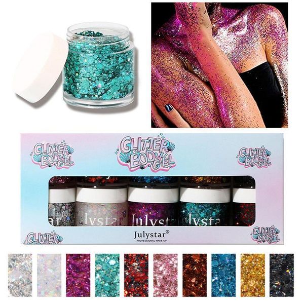 

body glitter face 10 colors selfadhesive y gel for women hairmakeupcarnival 230801