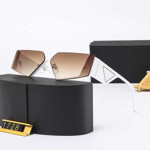 

luxury sunglasses brand designer eyeglasses triangle p letter frame outdoor party sun glasses for men women driving s30415l, White;black