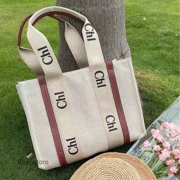 

bags cloe lady woody tote tote designer canvas bag girl french women's handbag large capacity shoulder beach crossbody pesd