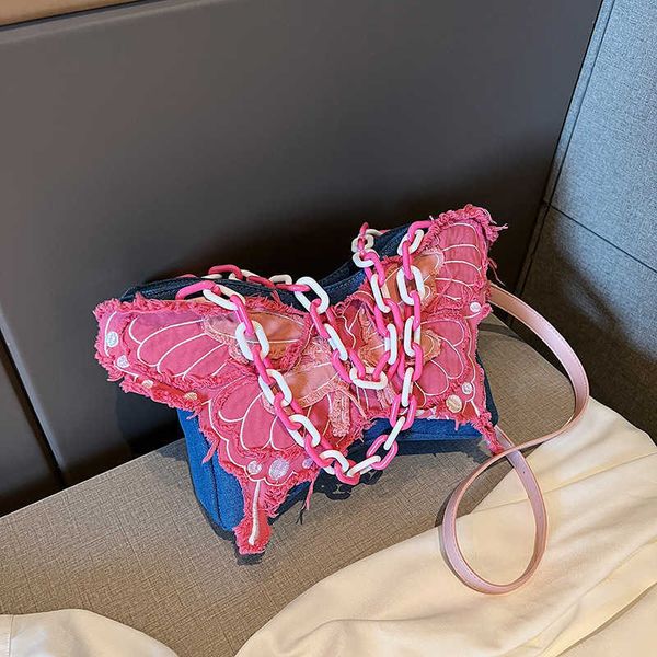 

barbiecoress mesh caesalpinia pulcherrima splice acrylic chain color contrast fashion cute one shoulder women's bag 2023 new spice girl