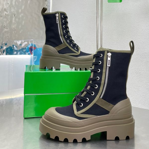 

designer martin boots lace up platform women australia casual shoes 6.0cm thick soled shoe hiking booties quality leather motorcycle combat, Black