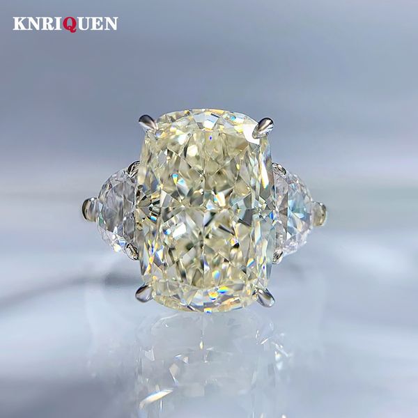 

wedding rings trend 100% 925 real silver 913mm white g high carbon diamond for women band party fine jewelry female gifts 230801, Slivery;golden