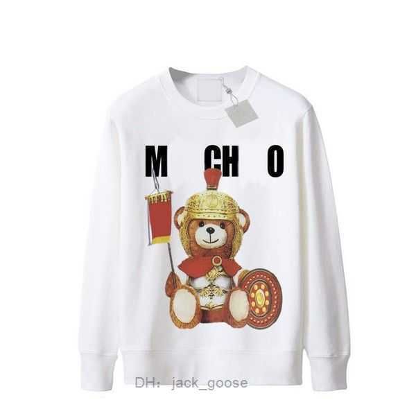 

designer moschino perfect oversized autumn womens sweater sports round neck long casual loose bear women hoodie plam 1 6c29, Black