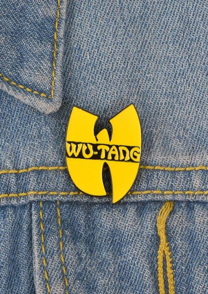 

selling cute cartoon personalized letter wutang alloy enamel pin badge brooch5340912, Blue