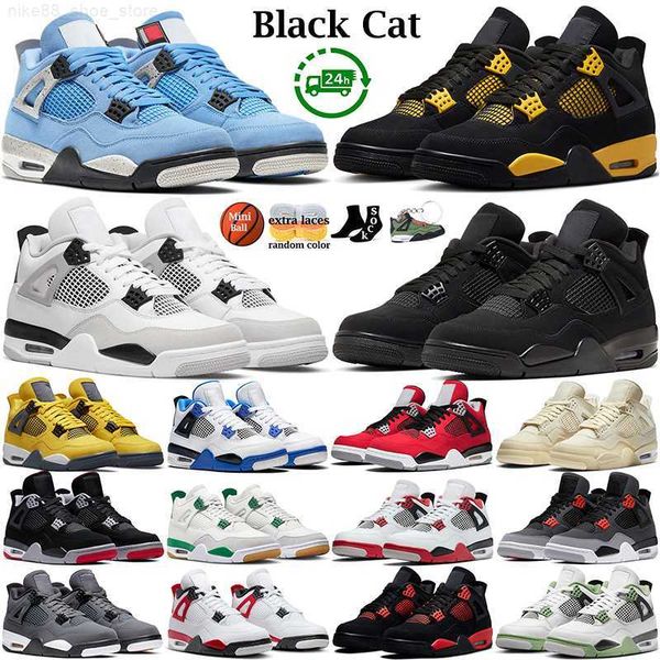 

4 basketball shoes for men women 4s military black cat sail red cement yellow thunder white oreo cool grey blue university seafoam mens spor